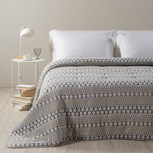 Trapunta Leggerissima Matrimoniale Grigio Perry Dreaming, In Raso Jacquard Caleffi