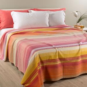 Copriletto Non Trapuntato In Cotone Piquet Rainbow Light Singolo Caleffi Home Moderno Arancio Caleffi