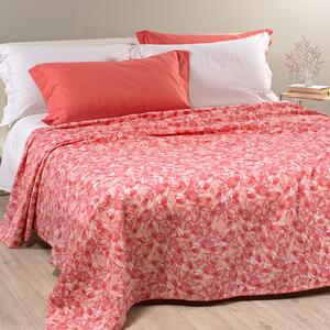 Copriletto Non Trapuntato In Cotone Piquet Flowers Joy Singolo Caleffi Home Moderno Fuxia Caleffi
