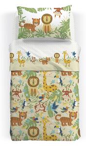 Copriletto Trapuntato In Cotone Tropical Singolo Caleffi Kids Ragazzo Naturale Caleffi