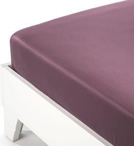 Lenzuolo Inferiore Matrimoniale Mauve Raso Caleffi, In Raso Di Cotone Caleffi