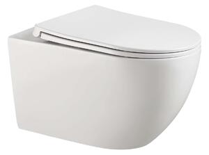 Kielle Gaia - WC sospeso con copriwater SoftClose, Rimless, bianco 30115002