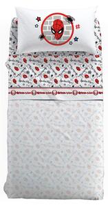 Completo Lenzuola Singolo Spider-man Wall Marvel, In Cotone Caleffi