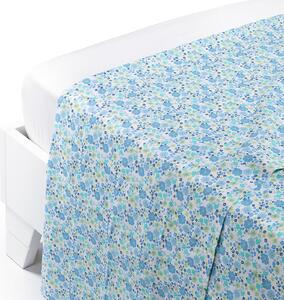 Lenzuolo Superiore Singolo Blu Provenza Caleffi, In Cotone Caleffi