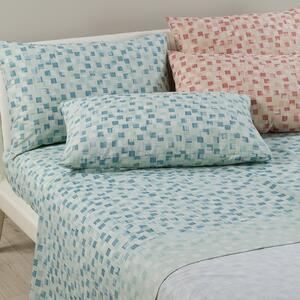 Completo Lenzuola Piazza E Mezza Corallo Winter Caleffi Home, In Cotone Caleffi
