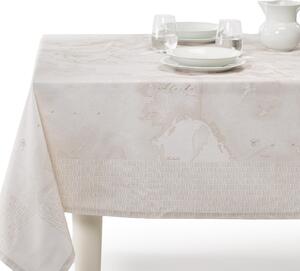 Tovaglia Da Tavola Geo White Alviero Martini 1a Classe, In Cotone Caleffi