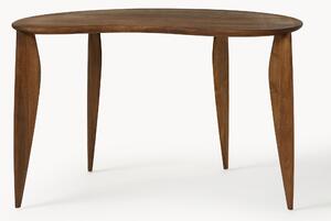Scrivania in legno di noce dalla forma organica Feve