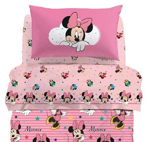 Completo Lenzuola In Cotone Minnie Rainbow Singolo Warner Bros Ragazza Caleffi