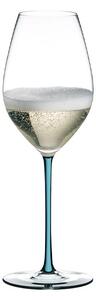 Riedel Fatto A Mano Calice Champagne 44,5 cl Con Stelo Turchese
