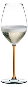 Riedel Fatto A Mano Calice Champagne 44,5 Cl Con Stelo Arancione