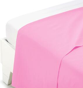 Lenzuolo Superiore Singolo Pink Cotone Tinta Unita Caleffi, In Cotone Caleffi