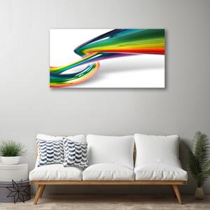 Foto quadro su tela Astrazione dell'arte arcobaleno 100x50 cm