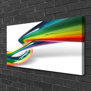 Foto quadro su tela Astrazione dell'arte arcobaleno 100x50 cm
