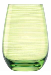 Stolzle Lausitz Twister Bicchiere Tumbler 46,5 Cl Set 6 Pz Verde