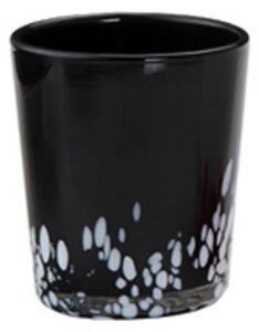Mariposa Bicchiere Acqua 28 Cl Set 6 Pz In Vetro Nero - Bianco