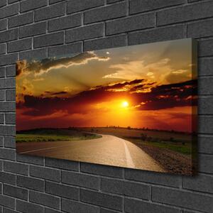 Foto quadro su tela Paesaggio della strada orientale 100x50 cm