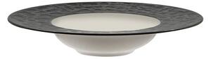 Lioness Matheria Black Pasta Bowl Interno Bianco 27,5 Cm Set 6 Pz Porcellana Nera