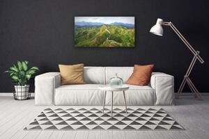 Quadro su tela Paesaggio di montagna della Grande Muraglia 100x50 cm
