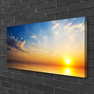 Stampa quadro su tela Paesaggio delle nuvole di alba 100x50 cm
