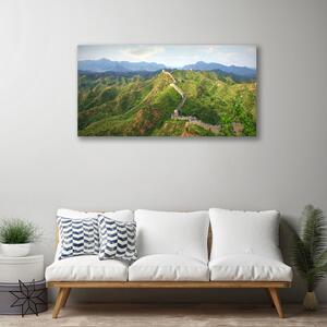 Quadro su tela Paesaggio di montagna della Grande Muraglia 100x50 cm