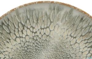Mesa Ceramics Dust Piatto Piano Bordo Alto 22 Cm Set 4 Pz In Stoneware Grigio