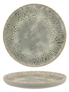 Mesa Ceramics Dust Piatto Piano Bordo Alto 28 Cm Set 4 Pz In Stoneware Grigio