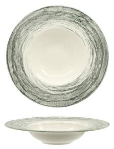 Lioness Focus Grey Pasta Bowl 27,5 Cm Set 6 Pz In Porcellana Grigio