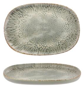 Mesa Ceramics Dust Vassoio Ovale 33 Cm Set 4 Pz In Stoneware Grigio
