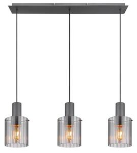 Globo 15904-3H - Lampadario a sospensione con filo TULIVAR 3xE27/40W/230V grigio