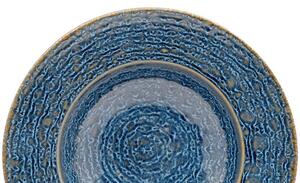 Mesa Ceramics Okeanos Pasta Bowl 27 Cm Set 4 Pz In Stoneware Blu