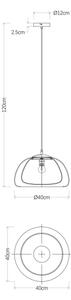 Globo 15743H1 - Lampadario a sospensione con filo JELLA 1xE27/60W/230V