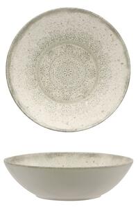 Mesa Ceramics Lace Piatto Fondo Coupe 22 Cm In Stoneware Bianco