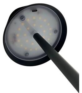 Lampada da tavolo LED dimmerabile touch 5W 5V USB 1200mAh nera