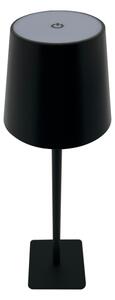 Lampada da tavolo LED dimmerabile touch 5W 5V USB 1200mAh nera