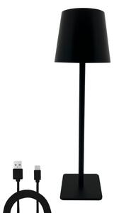 Lampada da tavolo LED dimmerabile touch 5W 5V USB 1200mAh nera