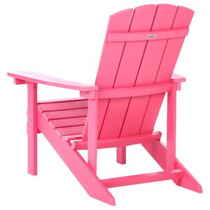 Sedia da giardino in plastica rosa resistente agli agenti atmosferici in stile moderno Beliani