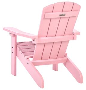 Sedia da giardino in plastica rosa chiaro per bambini resistente agli agenti atmosferici in stile moderno Beliani