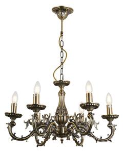 Brilagi - Lampadario a sospensione con catena CLASSIC 6xE14/60W/230V ottone