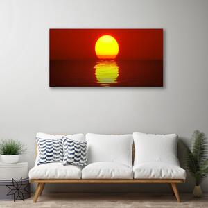 Stampa quadro su tela Paesaggio al tramonto 100x50 cm