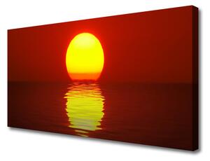 Stampa quadro su tela Paesaggio al tramonto 100x50 cm