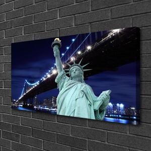 Quadro su tela Statua del Ponte della Libertà 100x50 cm