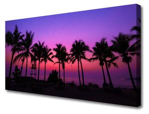 Quadro su tela Paesaggio delle palme 100x50 cm