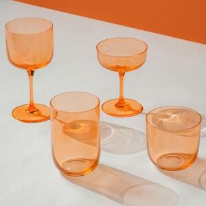 Villeroy & Boch Like Apricot Bicchiere Bibita 38,5 Cl Set 2 Pz Arancione