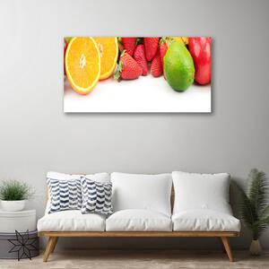 Quadro su tela Frutta da cucina 100x50 cm
