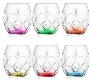 Rcr Alkemist Bicchieri Tumbler 38 Cl Set 6 In Vetro Cristallino Multicolore