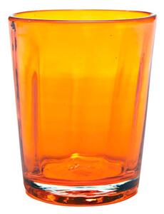 Zafferano Bei Bicchiere Acqua 32 Cl Set 6 Pz Fatto A Mano In Vetro Arancione