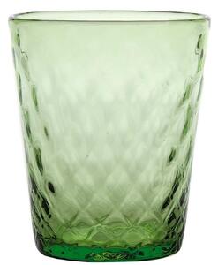 Zafferano Balloton Bicchiere Acqua 35 Cl Set 6 Pz Fatto A Mano In Vetro Verde Mela