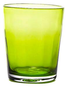 Zafferano Bei Bicchiere Acqua 32 Cl Set 6 Pz Fatto A Mano In Vetro Verde Mela