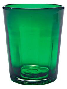 Zafferano Bei Bicchiere Acqua 32 Cl Set 6 Pz Fatto A Mano In Vetro Verde
