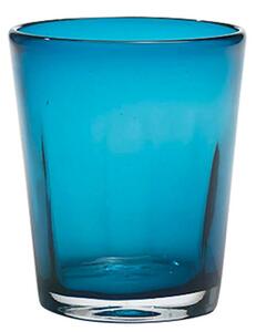 Zafferano Bei Bicchiere Acqua 32 Cl Set 6 Pz Fatto A Mano In Vetro Blu Notte